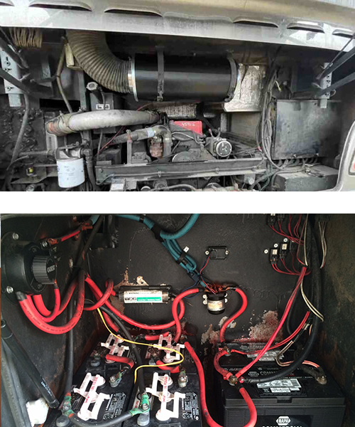 Chassis and engine maintenance